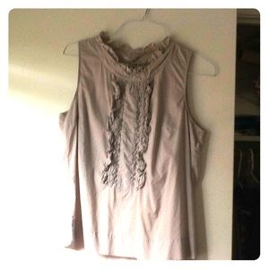 Anthropologie sleeveless cotton blouse